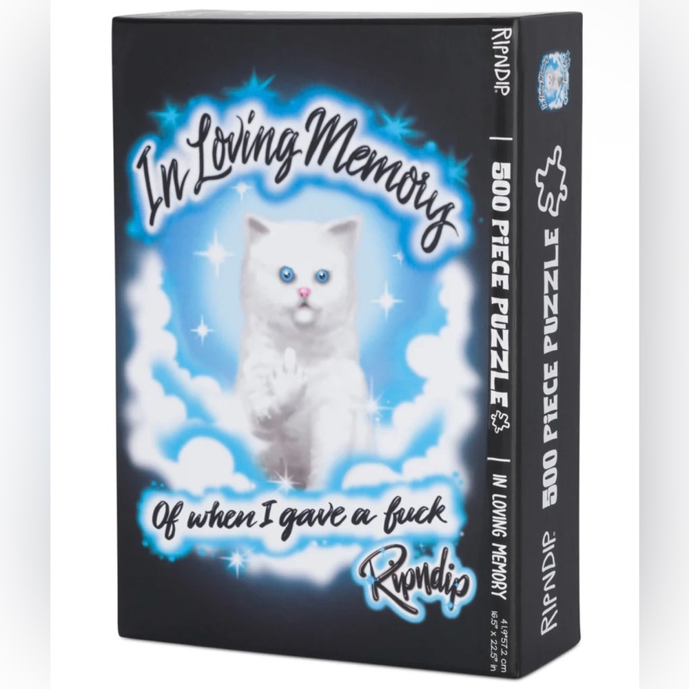 NEW RIP N DIP IN LOVING MEMORY OF WHEN I GAVE A F*CK 500 PIECE PUZZLE SEALED